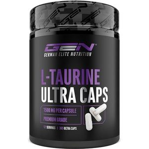 Germen Elite Nutrition - L-Taurine Ultra Caps - 365 Capsules - Extra Hoge Dosering - 1500 mg per Capsule - Taurine Aminozuur
