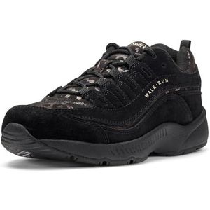 Easy Spirit Dames Romy43 Sneaker, zwart luipaard, 6 UK
