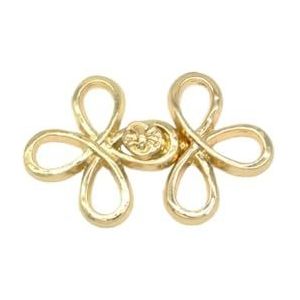 Shirt Cinch Swirl Clip Cape Clips, Cardigan Clips Kristal Zinklegering Pak van 3 Multicolor(A)