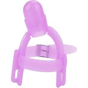 Baby Finger Protector, 2 Colors Silicone Adjustable Infant Sucking Thumb Guard Tool Biting Teether[Purple]