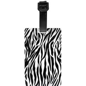Bagagelabel voor koffer koffer tags identificatoren voor vrouwen mannen reizen snel spot bagage koffer zebra print