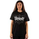 Slipknot T Shirt 9 Point Star Diamante Band Logo nieuw Officieel Unisex Zwart M