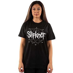 Slipknot T Shirt 9 Point Star Diamante Band Logo nieuw Officieel Unisex Zwart M