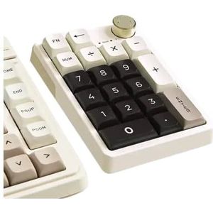 QPSJXN K20 RGB Mechanisch Toetsenbord Accessoire met Drie Modus Hot Swap Knop voor PC Draadloos Toetsenbord Geschenken (Grijs)