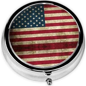 Ronde pillendoos draagbare medicijndoos voor reizen pillendoos, past zakken portefeuilles