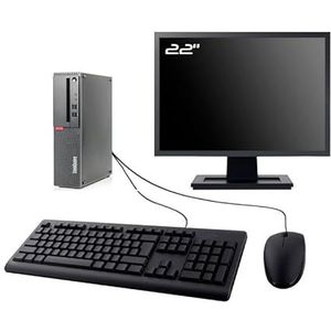 PC Lenovo M910s SFF display 22 inch Intel I7-6700 RAM 8 GB SSD 960 GB W11 WiFi (gereviseerd)