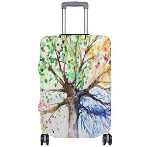 AJINGA Skull Flora Travel Bagage Protector koffer Hoes S 18-20 in