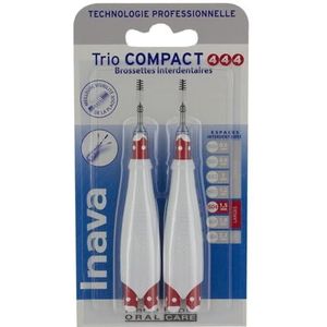 Inava Trio Compact 444 opzetborstels, 1,5 mm, 3 stuks