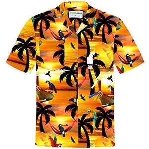 Hawaiiaans Overhemd | voor Heren | Katoen | maat S - 8XL | Korte mouw | Beach Shirt | Papegaaien Shirts | Papegaai | Schildpadden | Palmen | Strand | Bloemen | Kokosnoot Knopen | Hawaï Overhemden | Zomer | Vakantie | Aloha Hemd | Hemden