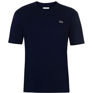Lacoste Heren T-shirt ronde hals TH2038, heren basic T-shirt, regular fit, Navy Blue (166), M