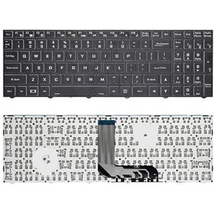 Russisch verlicht toetsenbord voor Hasee voor G10 GX9 GX8 TX9 TX8 TX7, voor Clevo voor N960 N970 6-80-N815Z0-01D-1 laptop(US No Backlight)