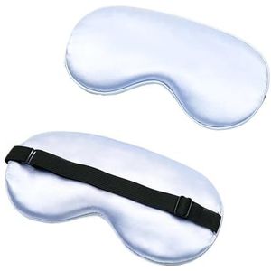 Zijden slaap oogmasker gewatteerde schaduw oogbedekking patch slaapmasker oogmasker blinddoeken reizen ontspannen rust vrouwen mannen (Taro)