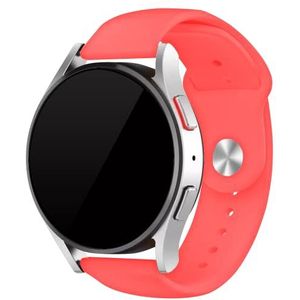 Strap-it Samsung Galaxy Watch 6-40mm lichtgevend siliconen bandje (rood)