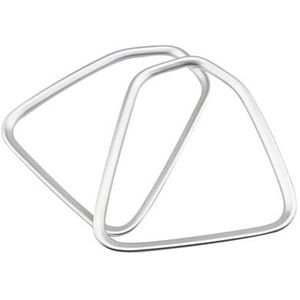 decoratieve stickers voor auto 2 Stuks Auto Achterdeur Luidspreker Ring Cirkel Trim Deur Geluid Audio Speaker Cover Sticker Voor Jeep Voor Compass 2017 2018 2019 Auto Accessoires