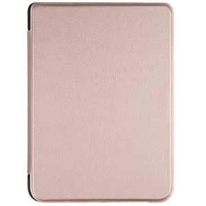 Slim Case Geschikt for Kobo Clara HD 6 Inch Ebook N249 Smart Beschermende Shell Auto Sleep/Wake Cover PU Leer Ereader Skin (Color : Rose gold)