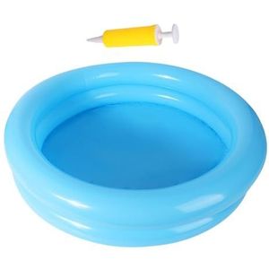 Opblaasbaar voetbad voor zwembad, draagbaar opblaasbaar voetbad voor toegang tot het zwembad, opvouwbaar voetenbad met inflator - ideaal voor voetwassen en bij het zwembad, voetenbad voor terras