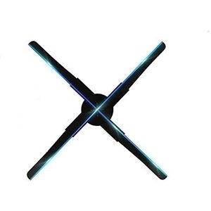 3D-hologramventilator De nieuwe 3D WiFi-holografische projector ingebouwde 8G-opslag 45 cm 4 blad roterende high-definition LED Reclame-uitsteeksel Kerst holografische projector