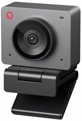 OBSBOT Meet SE 1080P@100 FPS Webcam voor PC met 1/2,8"" Sensor, AI Framing en Autofocus, Beauty Mode, Lichtgewicht, Gebarenbediening, DOL HDR, Webcam voor Streaming, Vergaderingen, Gaming (Space Grey)