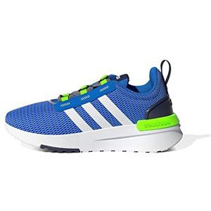 adidas Racer TR21 Running Shoe, Blue Rush/White/Dark Blue, 7 US Unisex Big Kid