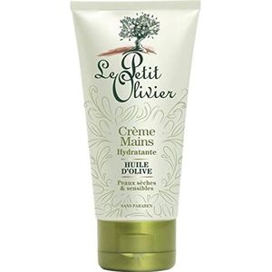 Le Petit Olivier Handcrème, hydraterend, olijfolie, droge en gevoelige huid, 75 ml (verpakking met