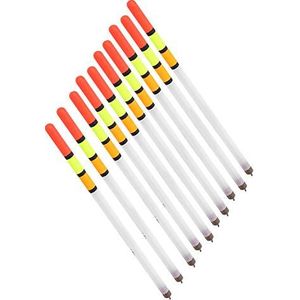 10 Stks Duurzaam Plastic Visdobbers Bobber Stick Tube Multifunctionele Visvoer Aas Accessoires Kit (2,5 witte buis)