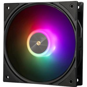 Thermalright TL-P12-S CPU-behuizingsventilator, zwarte ARGB-computerventilator PWM-pc-ventilator, 120 mm specificaties stille koelventilator, 1500 rpm snelheid, desktop-pc-CPU-ventilator