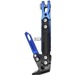 CNC motorfiets zijsteun zijstatief aluminium antislip steunstatief verstelbare parkeerstandaard universeel(Blue)