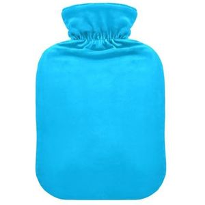 Deep Sky Blue Warm Water Flessen Water Verwarming Pad Warm Water Bag voor Warm en Koud Kompres, 2L