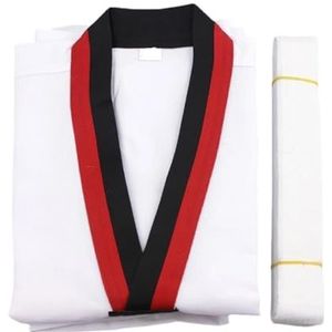 Karate vechtsportkleding Judo Gi Uniform Unisex for Volwassenen en Kinderen Wit 110-190cm(130)