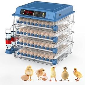Pluimvee-Uitbroedmachine, 64-300 Mini-Eierincubator Met Ladetype, Automatische Waterincubator, Dubbele Weergave Van Temperatuur En Vochtigheid, Eierincubator,232-eggs-US