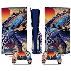 Voor PS5 PRO Skin Digital Edition Console En Controller Vinyl Cover Skins Wraps Krasbestendig, Compatibel Met Voor PS5 Digital Edition Pro 00837 Geen Schuimvorming Bubbelvrij