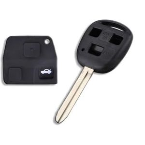 1neiSmartech schaal cover afstandsbediening 3 toetsen vervanging voor Toyota Corolla Rav4 Celica Prius sleutel compleet met schaal en lemmet