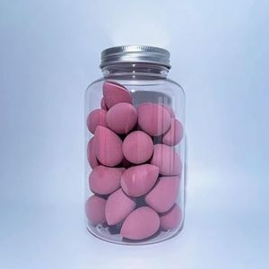 4~100 Stuks Mini Make-Ei Zachte Kleine Cosmetische Bladerdeeg Spons Droog Nat Gebruik Schoonheid Ei Facial Foundation crème Concealer Makeup Tools (Color : 40Pcs Raspberry red)