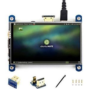 Waveshare 4inch HDMI LCD IPS Display 800 * 480 Resistive Touch Screen HDMI Module for Raspberry Pi 3/2/1 Model B/B +/A/A +