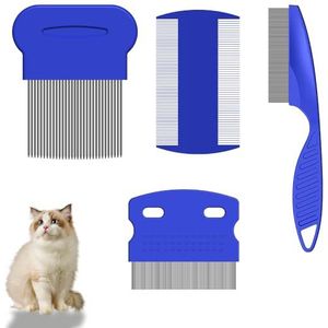 Lmyzcbzl Luizenkam, 4 Stuks Luizenkammen, Vlooienkam, Netkam, Metalen Tandenkammen, Dubbelzijdige Plastic Haarkam, Vlooienluiskammen