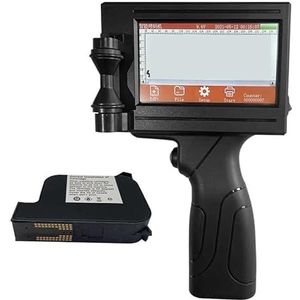 Draagbare inkjetprinter, Smart Touch Screen Printer Nummer Logo Label Plastic Doos Handheld Handheld Thermische Inkjet Printer(Printer no ink)