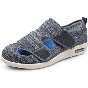 Sandalen Ongewoon, Wandelen Air Cushion Orthopedische Sandalen Ouderen Schoenen Moeder En Vader Schoenen Casual Sandalen Verstelbare Plakken(Gray-B,40 EU)