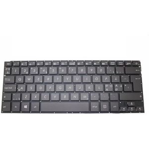 Laptoptoetsenbord voor ASUS U303 U303LA U303LAB U303LN U303LNB U303UA U303UB UX303 Bruin zonder frame met achtergrondverlichting LANESL(Nordic NE)