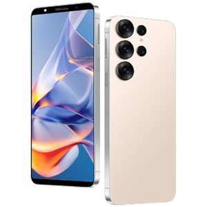 DEMANN GMBH Ontgrendel je telefoon, 6,0 inch scherm, 4 GB RAM + 64 GB ROM/TF 256 GB, 13 MP + 16 MP dubbele camera, ondersteuning voor 4G LTE FDD TDD, dual-sim, geschikt voor beginners (goud 700)