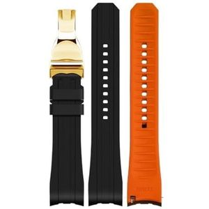 Rubberen armband 22 mm 20 mm horlogeband tweekleurige horlogeband geschikt for omega geschikt for seiko geschikt for tudor geschikt for Rolex geschikt for casio horloges band gebogen uiteinde (Color