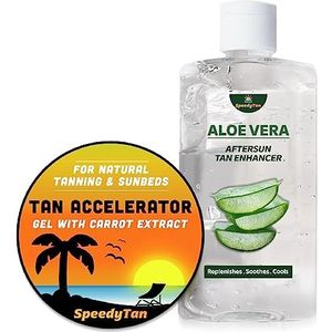 Premium Tan Accelerator Gel - Voor Zonnebank Gebruik & Natuurlijke Tanning - Met Wortel Oil - UK Based Brand
