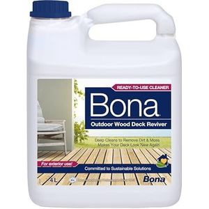 Bona Outdoor Houten Decking Cleaner & Reviver Liquid, 4 Liter Fles