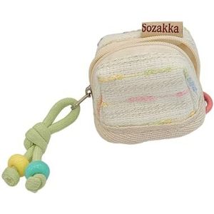 Shell Vorm Cosmetische Tas Draagbare Make-up Organisatoren Geborduurde Katoen Esthetische Ritszakken Voor Reizen Gebruik Sieraden Opbergtas, Witte Melk