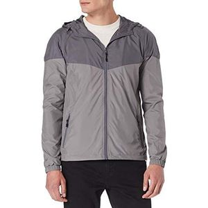 Urban Classics Windbreaker 2-kleurige Tech Winddrunner, overgangsjas voor mannen in vele kleuren, maten S - 5XL, donker shadow/asfalt, M