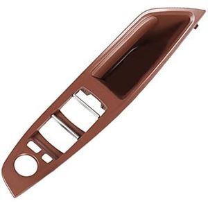 Deurkruk Binnendeur Handvat Links Voor BMW 5 Serie F10 F11 F18 Deur Binnendeur Paneel Bestuurdersstoel Knop Schakelaar Frame Opslag(Red Brown)