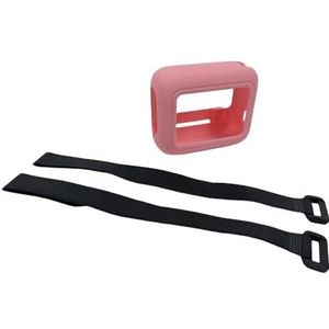 Luidspreker siliconen hoes beschermhoes schokbestendige reisdraagtas voor JBL GO 4 draagbare BT-luidspreker (roze)