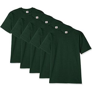 Fruit van de Loom heren Super Premium T-shirt met korte mouwen (Pack van 5)