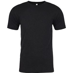 Next Level Heren Tri-Blend T-shirt met ronde hals (L) (Vintage zwart), Vintage Zwart, L