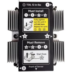 1 stuk koellichaam voor CPU-koeler 875070-001 839274-001 873592-001 ventilator 875075-001 867118-001 870930-001 voor DL380 G10 (1 x heatsink)
