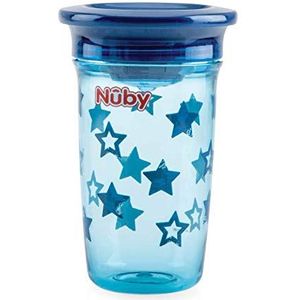 Nuby 360° Wonder Cup van Tritan - 300ml - 6m+, blauw